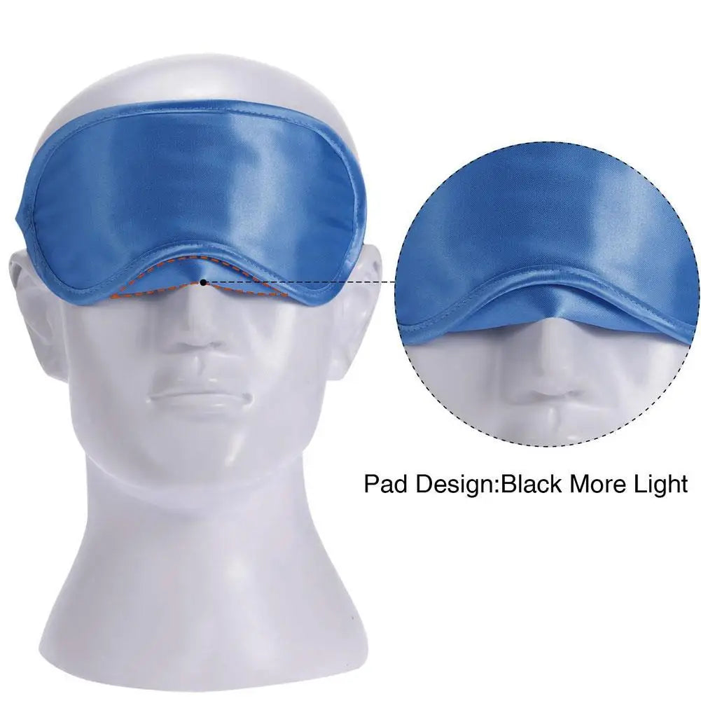 Máscara de Ojos de Seda Imitada – Cubierta Sombreada para Dormir, Relajación en Viajes y Descanso, Ideal para Almuerzo y Sueño Reparador