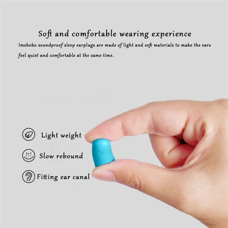 Tapones para los Oídos Insonorizados para Dormir – Suaves, de Rebote Lento y Protección Antiruido para Estudiantes y contra los Ronquidos