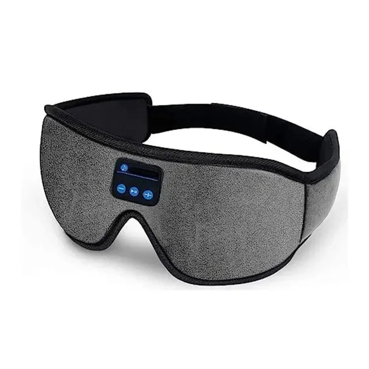 Máscara de Ojos 3D con Auriculares Bluetooth – Altavoces HD Incorporados para Música y Sueño Reparador