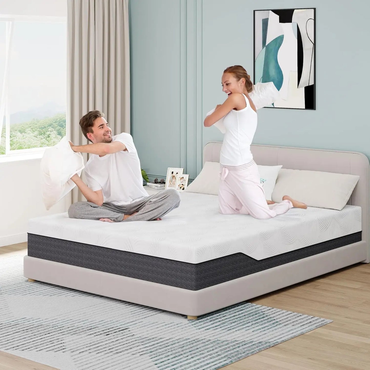 Colchón Queen XMSJ de 8” – Confort Personalizado y Frescura para un Sueño Óptimo
