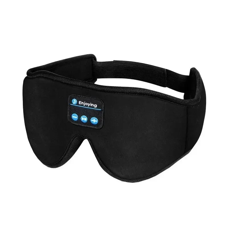 Máscara de Ojos 3D con Auriculares Bluetooth – Altavoces HD Incorporados para Música y Sueño Reparador
