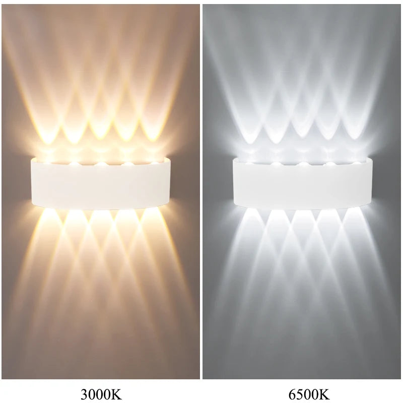 Lámpara de pared Led telescópica ABS para exteriores IP65, luz de pared blanca impermeable para casa, Villa, jardín, patio, porche, escalera, pasillo