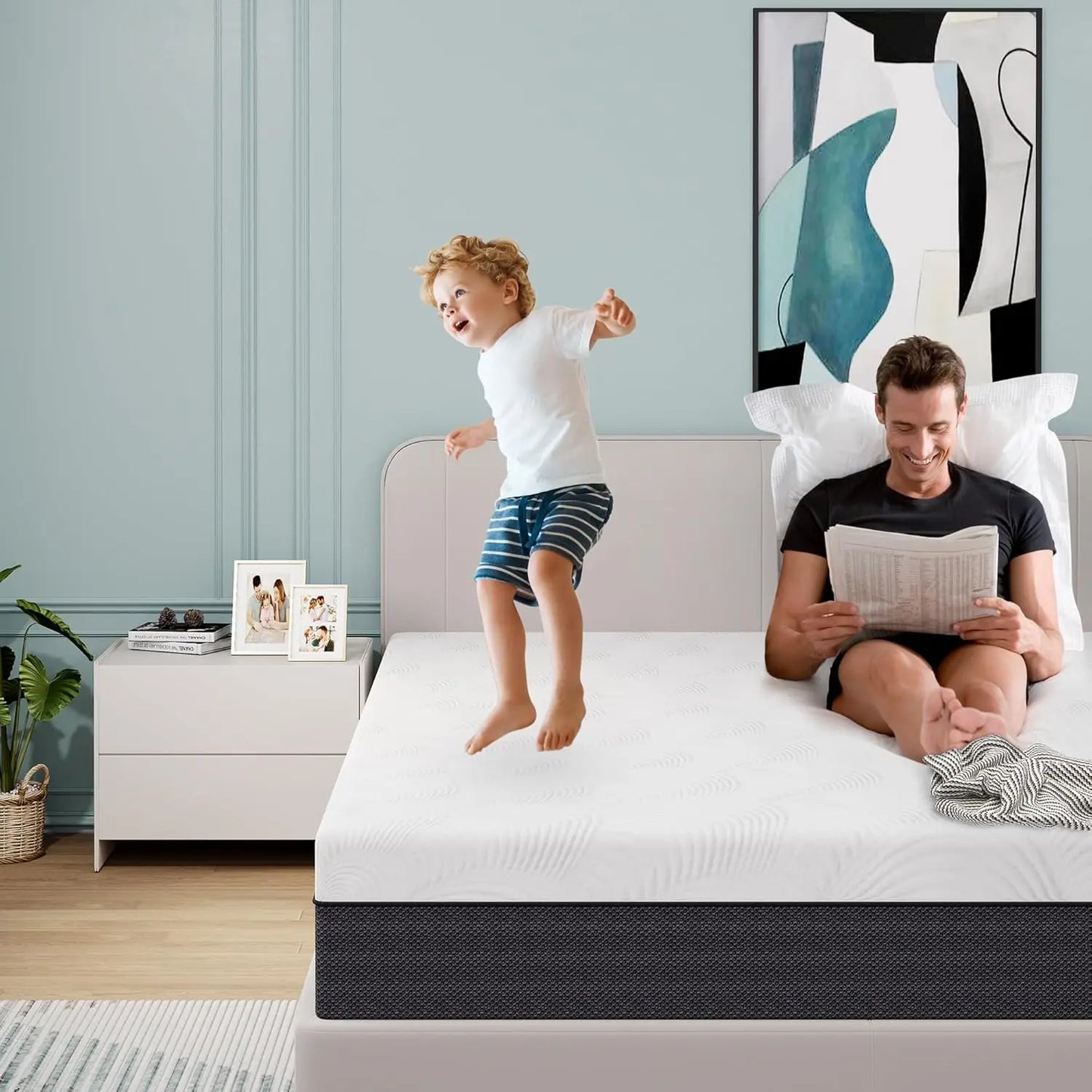 Colchón Queen XMSJ de 8” – Confort Personalizado y Frescura para un Sueño Óptimo
