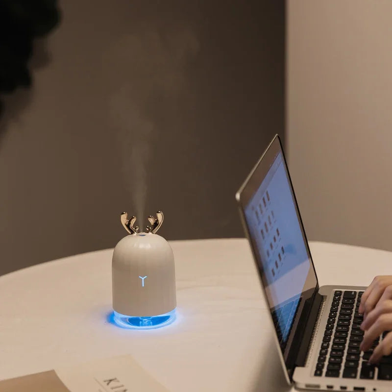 Humidificador Portátil Ultrasónico para Bebé y Embarazada – Difusor de Aceites Esenciales USB, Anión, Ideal para Coche y Oficina (220ML)