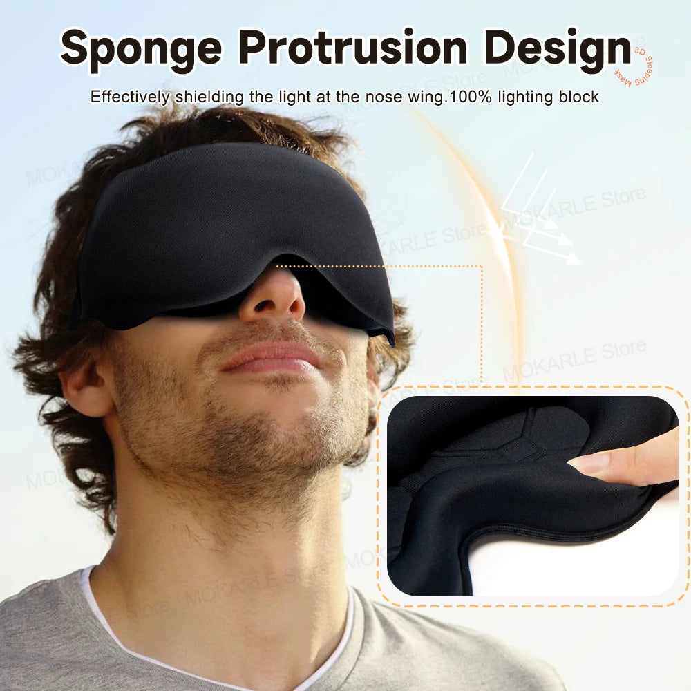 Mascarilla para Dormir 3D – Suave y Ligera para los Ojos, Ideal para Viajes, Transpirable y Ayuda a Mejorar el Sueño (Slaapmasker)