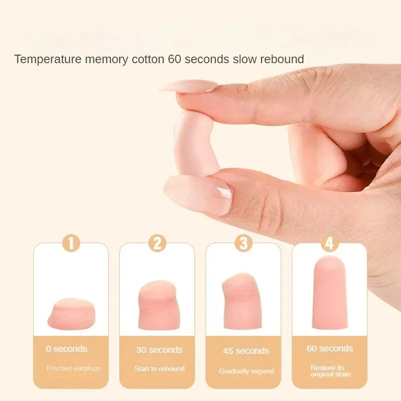 Tapones para los oídos Antinoise para dormir, protectores para los oídos con reducción de ruido, espuma suave, antiruido, 10/24/60 piezas