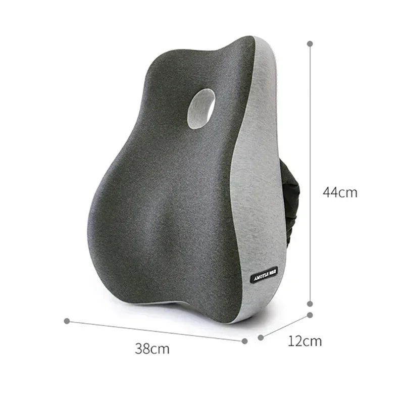 Cojín Lumbar Ortopédico de Espuma Viscoelástica – Soporte Ergonómico para Oficina y Auto