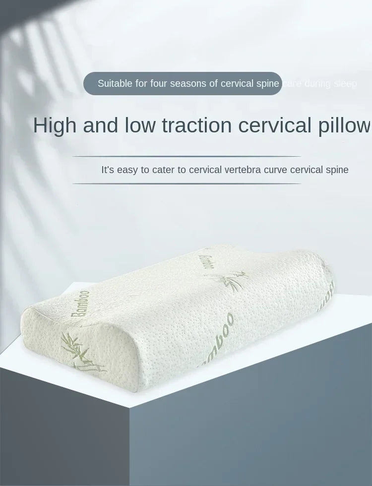 Almohada Ortopédica de Espuma Viscoelástica con Funda de Fibra de Bambú