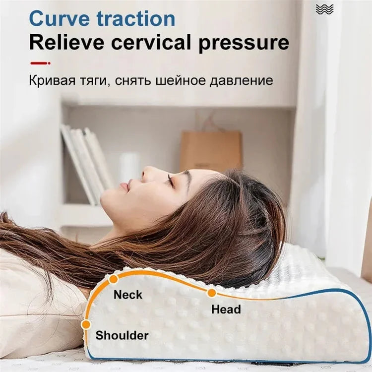 Almohada Ortopédica de Espuma Viscoelástica con Funda de Fibra de Bambú