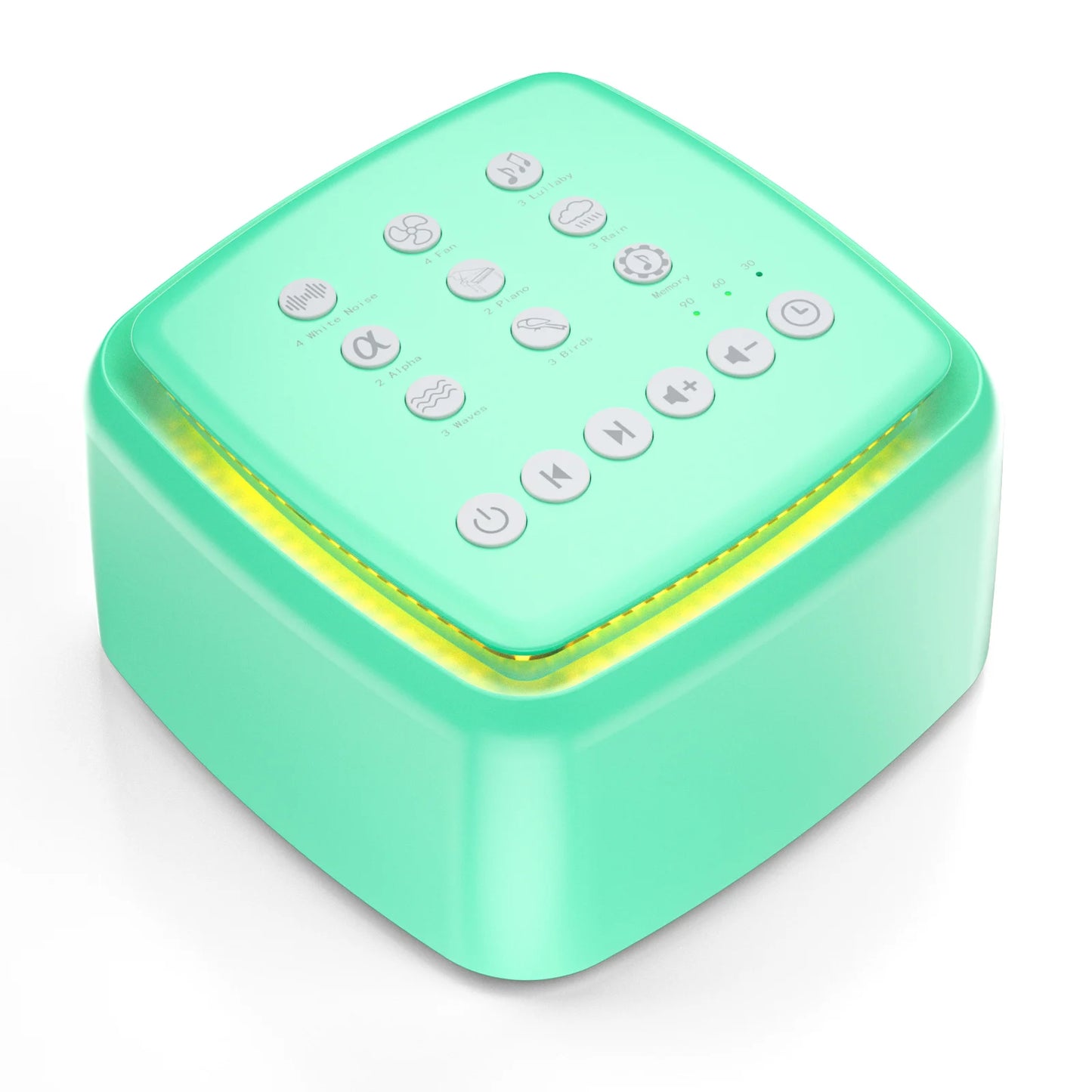 Máquina de Ruido Blanco con 30 Sonidos Relajantes – Luz Cálida para Dormir y Batería de Larga Duración, Ideal para Bebés y Adultos